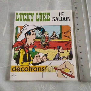 DECOTRANSFERT Lucky Luke - Le Saloon # 4 - ancien - décalcomanie NEUF - Imagen 1 de 2