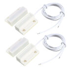 2pcs MC38 Surface Mount Wired NO Door Sensor Alarm Magnetic Reed Switch White