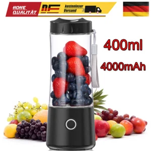 Smoothie Mixer USB Tragbarer Elektrisch Maker 400ML Mini-Standmixer Blender - Bild 1 von 18