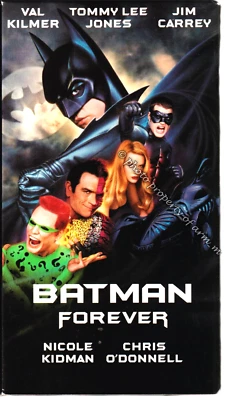Batman Forever - Val Kilmer, Tommy Lee Jones, Jim Carrey (1995 VHS) VG Condition - Image 1 of 3