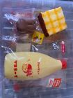 Japanese licensedsquishy set of 3 mayo bottle, miffy squishy and toast