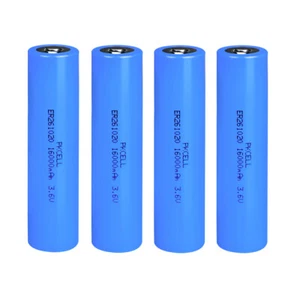 4X Batterie Doppio C Alto Scarico ER261020 3,6V 16000mAh Li-SOCl2 PKCELL - Foto 1 di 7
