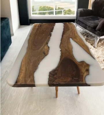 60" x 30" Handcrafted Epoxy Resin Wooden Dining Table Top - Stunning Centerpiece - Image 1 of 4