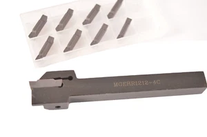 MGEHR1212-4 SOPORTE DE CORTADOR HERRAMIENTA DE TORNEADO CNC + 10 piezas MGMN400-M NC INSERTO CNC - Imagen 1 de 9