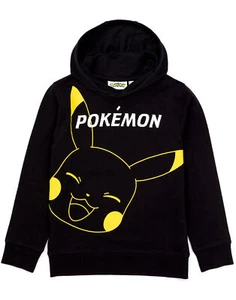 Sudadera con capucha Pokemon Pikachu negra para niños - Imagen 1 de 16