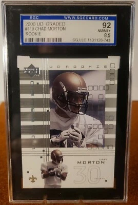 Chad Morton 2000 Upper Deck Graded Rookie On Card #110 SGC Graded 92 MINT 8.5 - Image 1 of 2