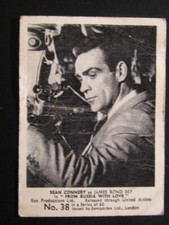 Somportex 1966 James Bond 007 Film Scenes Sean Connery No38 (Creased) Card