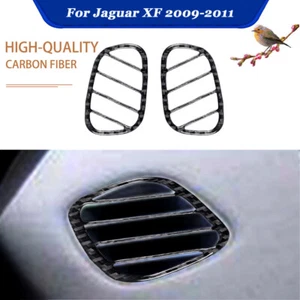 Inner Air Vent Outlet Trim Cover Decoration For Jaguar XF 2009-11 Carbon Fiber   - Picture 1 of 10