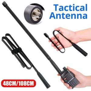 42.5'' SMA- TACTICAL ANTENNA VHF/UHF FOR BAOFENG UV-5R UV-82 888S TWO WAY RADIO - Imagen 1 de 14