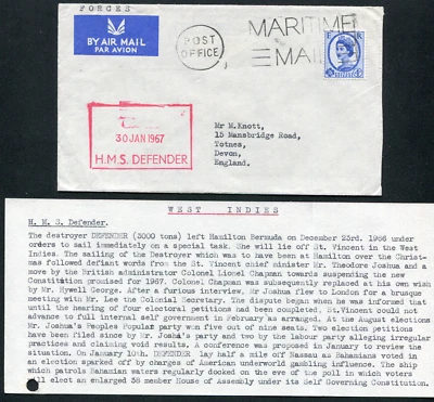 BERMUDAS (12719) SAN VICENTE/BAHAMAS/CUBIERTA MILITAR Foto 1 de 2