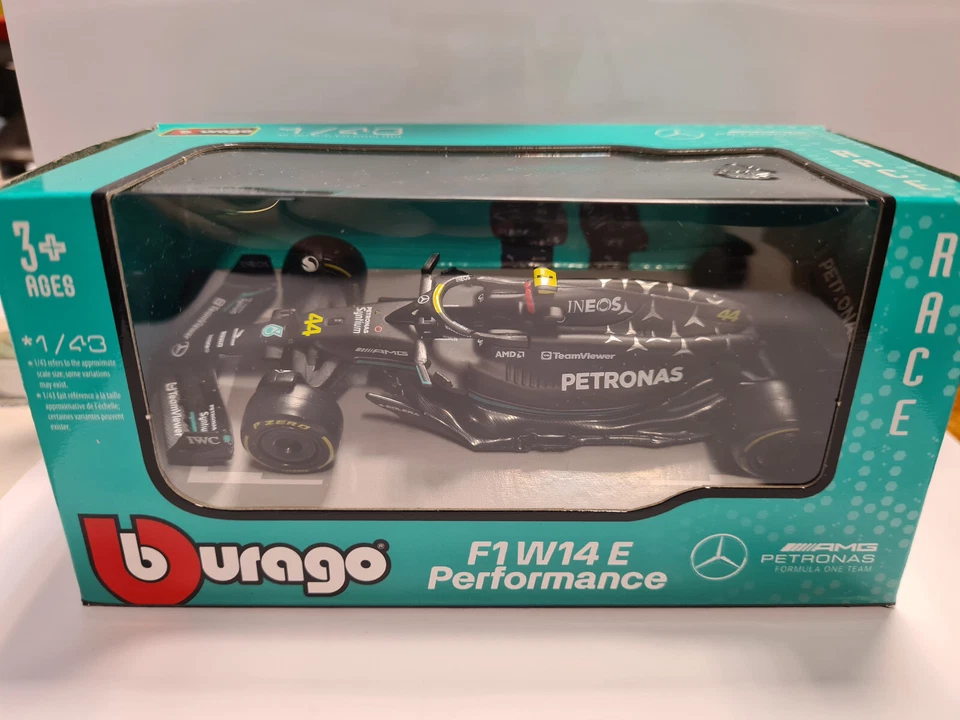 Mercedes F1 W14 E 2023 Hamilton  1:43 BBURAGO 38080.44 - Image 1 of 1