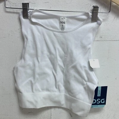 DSG Womens Highneck Brami Pure White DAW12710 BRAND NEW - Image 1 of 4