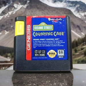 Sesame Street Counting Cafe (Sega Genesis, 1994), Tested and Works. - Picture 1 of 4