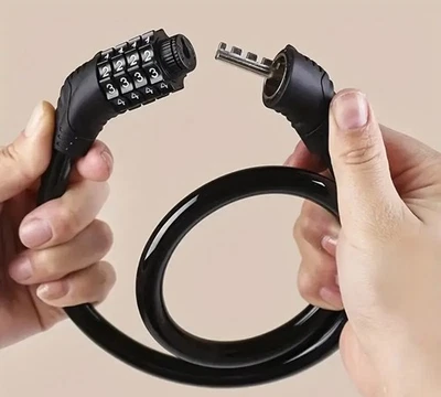 Heavy Duty Bike Lock - 10k Combo Code, Keyless Anti-Theft Cylindrical Metal Lock - Image 1 of 4