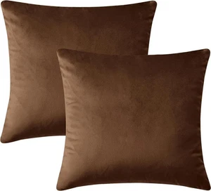 Crushed Kissenbezüge oder Samtkissen 18 x 18 Set 2 oder 4 Bett Sofakissen - Bild 1 von 17