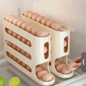 Space-Saving Egg Dispenser – Auto Rolling, Multi-Layer Fridge Organizer - Picture 1 of 11