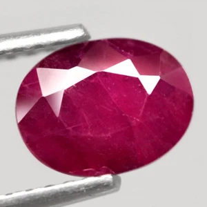 1.47Ct. Natural Gemstone Ruby Pinkish Red Oval Normal Heated Tanzania Ravishing - Picture 1 of 7