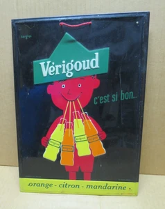 SAVIGNAC plaque en tole lithographiée gaufrée VERIGOUD c'est si bon BOISSON - Bild 1 von 2