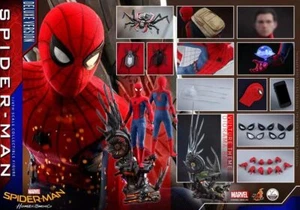 Hot Toys QS015 Spider-Man:Heroes Return Deluxe Edition Figura da Collezione 1/4  - Foto 1 di 24