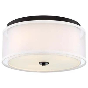 Minka Lavery 3078-416 Studio 5 3 Light Painted Bronze Flush Mount - Picture 1 of 1