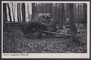 74072) AK Wehrmacht Soldaten "Pak in vergastem Gelände" 1937 - Picture 1 of 2