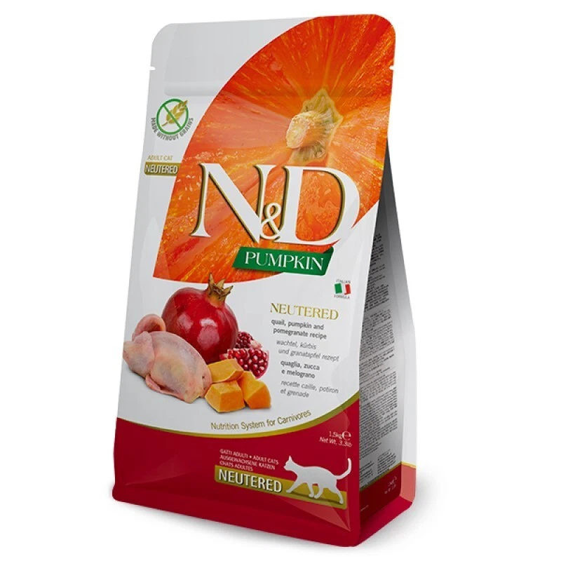 Farmina Ned Pumpkin Gatto Quaglia Neutered 5 kg
