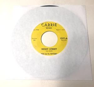 Bob And His Neptunes 7" Record 45 Night Street / Perdro's Shimmy  surf rock - Picture 1 of 5