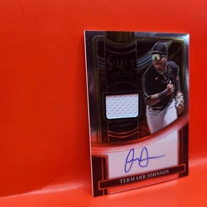 2023 PANINI SELECT #SSS-TJ TERMARR JOHNSON SWATCH SIGNATURES PATCH AUTO PIRATES - Picture 1 of 3