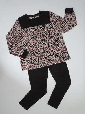 CUDDL DUDS brown/black/white animal print 2 piece soft fleece pajama set size XL - Image 1 of 4