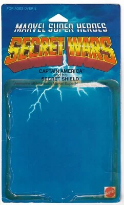 1984 Mattel Vintage Captain America Secret Wars Marvel Super Heroes Card Back — 第 1/2 张图片