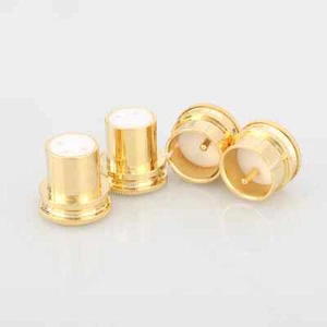 Noise Stopper Gold Plated Copper XLR Plug Caps male female hifi audio protective - Picture 1 of 22