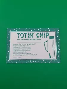 Totin' Chip Pocket Card 34234A 1997 Printing unbenutzt BSA Scouts America NEU - Bild 1 von 2