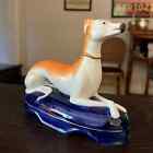 Stunning Collectible English Staffordshire Whippet Fox Hunt Hound Mantle Dog 7?