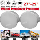 2x Rv Caravan Motorhome 4wd Wheel Tire Cover Uv Dust Protect Waterproof 27"-29"