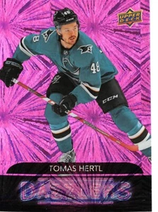 2020-21 Upper Deck Dazzlers Pink #DZ35 Tomas Hertl - Picture 1 of 2