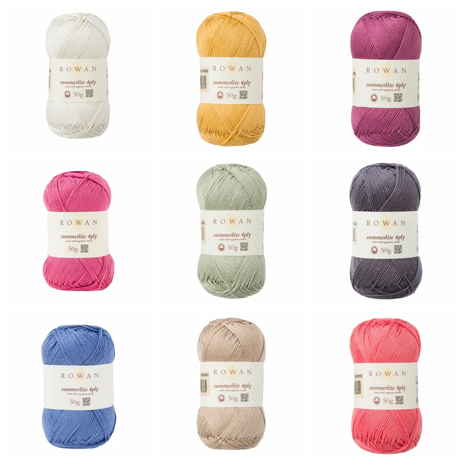ROWAN-Summerlite 4ply-28 Farben-50g-LL 175m-Baumwolle-9,50€/100g - Bild 1 von 1