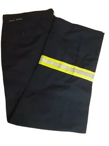 Mens 44x30 GlenGuards Workrite Fire Resistant  Navy Work Pants Reflective - Picture 1 of 5