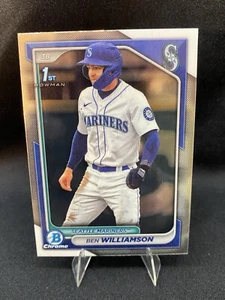 2024 Bowman Chrome 1st Bowman #BCP-67 Ben Williamson Seattle Mariners - Picture 1 of 2