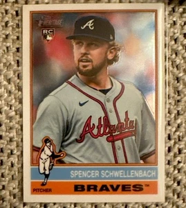 2025 Topps Heritage - Spencer Schwellenbach RC Chrome #58 - Braves - Picture 1 of 1