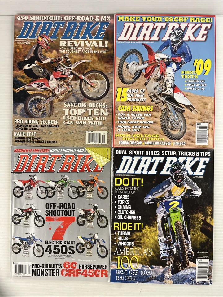 Dirt Bike Motorcycle Magazines 2009 - 5 Issues - Image 1 of 3