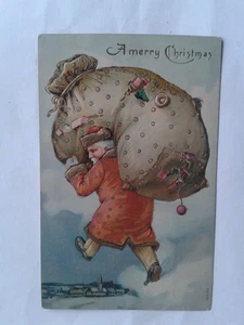 Alte Glückwunschkarte mit Weihnachtsmann,ca 1910. - Picture 1 of 2