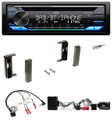 JVC Bluetooth Lenkrad USB DAB CD Autoradio für Audi TT 1998-2006 Aktiv schwarz - Bild 1 von 4