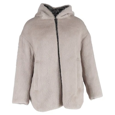 Max Mara Cube Spacefe Reversible Jacket in Beige Alpaca Wool - Image 1 of 3