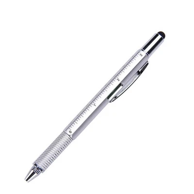 Multifunction 6in1 Screen Stylus Ballpoint Pen + Ruler Screwdriver Tool CA - Image 1 of 4