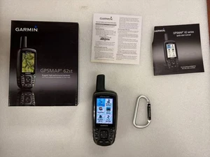 GARMIN HANDHELD GPS GARMIN GPSMAP 62ST HIKING CAMPING NAVIGATOR - Picture 1 of 12
