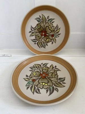 2 X Denby Oak Apple Pattern Side Plates - Image 1 of 4
