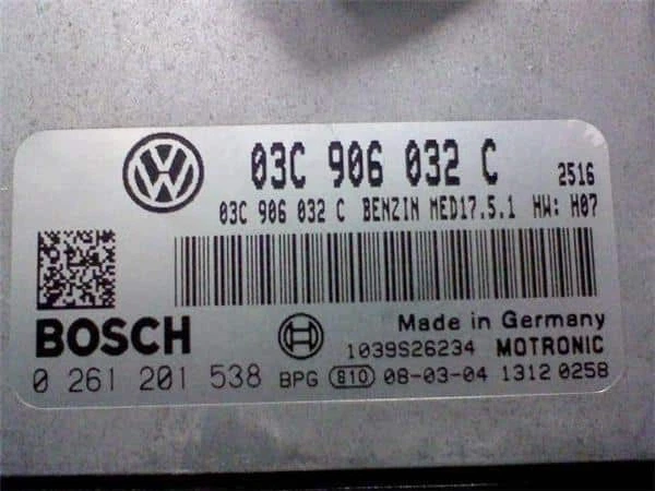 VOLKSWAGEN Golf Touran 2008 Engine Control Unit 03C990990H [Used] [PA02029458] - Image 1 of 1