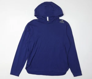 Sudadera con Capucha Adidas Azul Unisex M - Ligera y Con Capucha - Imagen 1 de 12