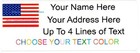 60pcs Personalized Return/Mailing Address labels - 1" x 2.625" - Free Shipping