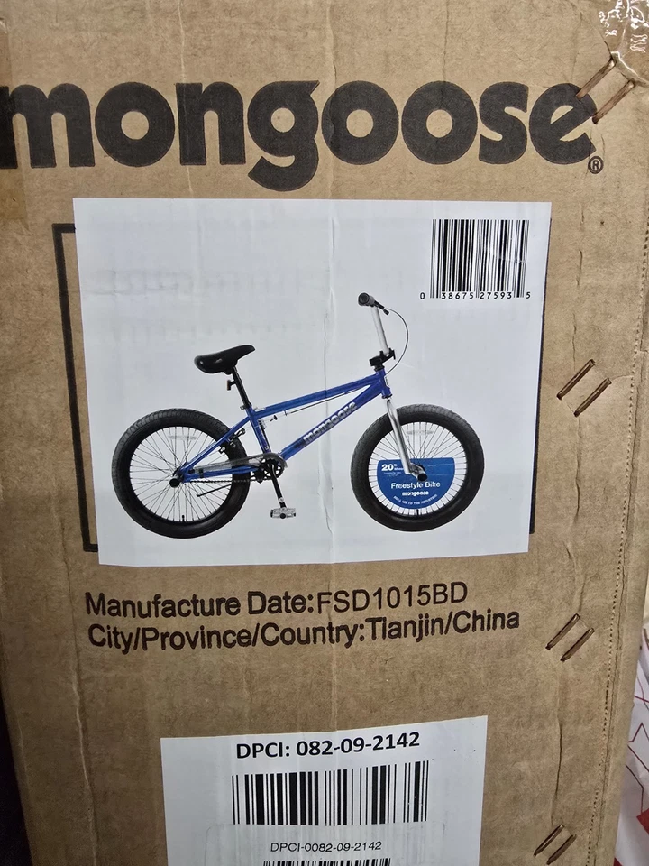 BICICLETA FREESTYLE MONGOOSE INDEX 2.0 20" NIÑOS BMX, AZUL *NUEVA Foto 1 de 3